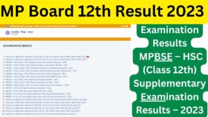 परिणाम Exam Results 1 MP Board 10th/12th Result 2023: Out Check Result mpresults.nic.in जल्द रिलीज हो रहा है मध्यप्रदेश बोर्ड 10th, 12th Result यहां से करें चेक